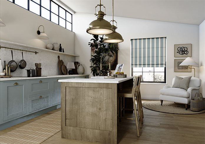 The British Stripe Co. Henry, Derwent No.1 - Roman Blind - Image 6